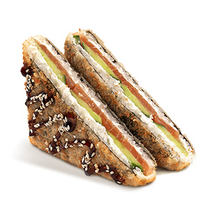 Суши-сэндвич с лососем