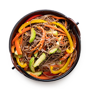 Соба с овощами