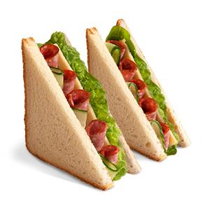 Сэндвич с салями